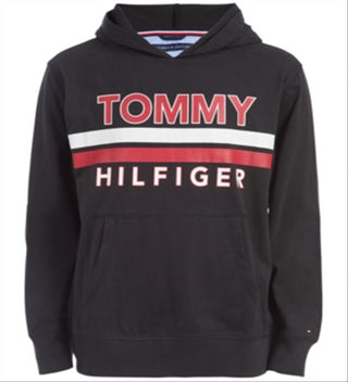 Tommy Hilfiger Little Boy's James Logo Moletom Leve com Capuz Marinho Tamanho 5