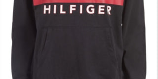 Tommy Hilfiger Little Boy's James Logo Moletom Leve com Capuz Marinho Tamanho 5