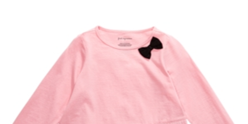 Top de tule com bainha para bebê First Impressions, rosa, tamanho 3-6 meses