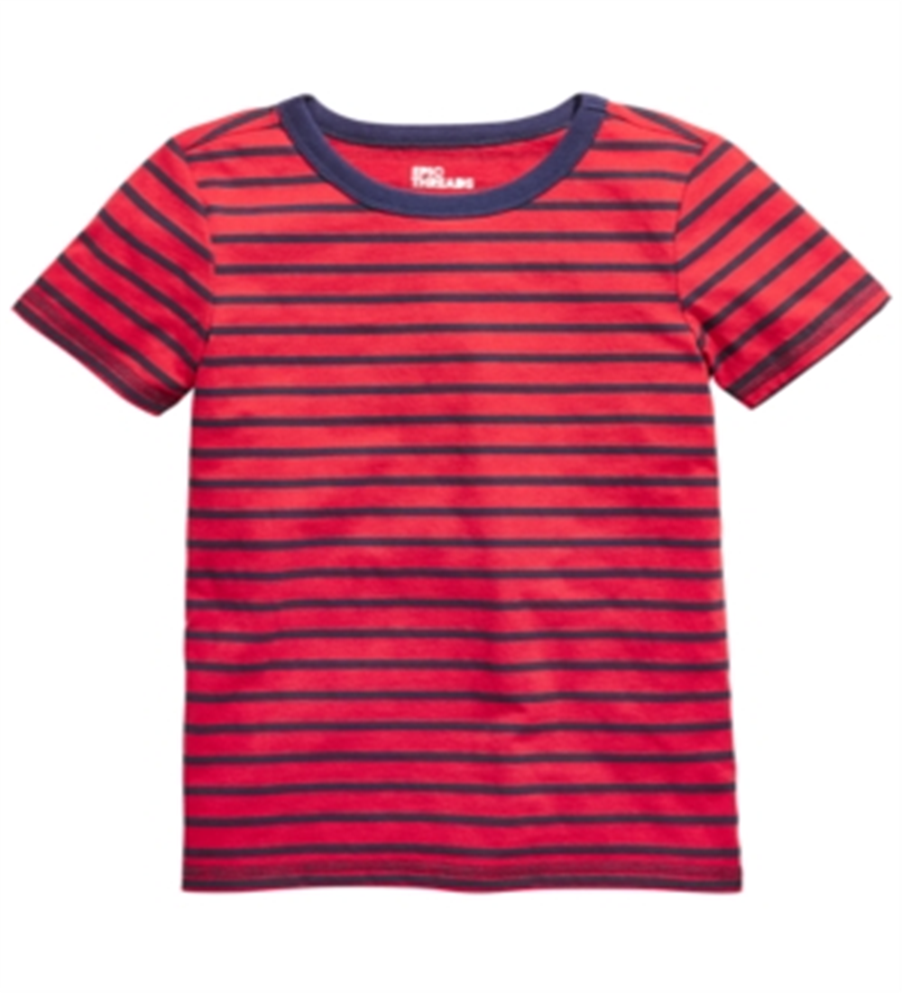 Camiseta listrada vermelha infantil Epic Threads para meninos, tamanho 3