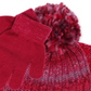 Conjunto de 3 peças de gorro, cachecol e luvas Fab Big Girl's, rosa, tamanho único
