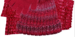 Conjunto de 3 peças de gorro, cachecol e luvas Fab Big Girl's, rosa, tamanho único