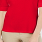 Karen Scott Top Feminino de Algodão com Gola Johnny Vermelho Tamanho Grande