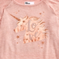 Camisa de malha brilhante unicórnio para meninas da Epic Threads, rosa, tamanho extragrande
