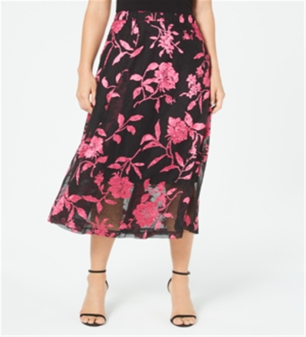 Alfani Saia evasê com estampa floral feminina rosa tamanho 8 petite