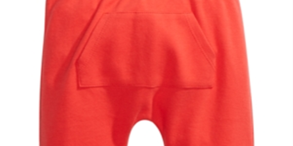 Calça jogger de algodão com bolso canguru First Impressions para meninos e meninas, tamanho vermelho, recém-nascido