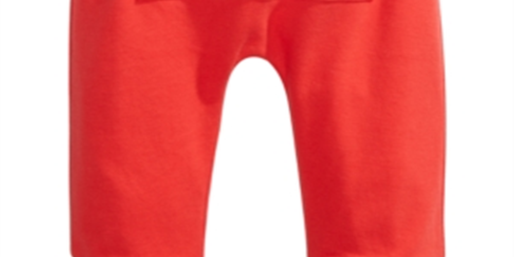 Calça jogger de algodão com bolso canguru First Impressions para meninos e meninas, tamanho vermelho, recém-nascido