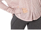 Camiseta feminina Free People Lay Up, roxa, tamanho grande