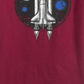 Camiseta infantil Epic Threads com estampa de nave espacial para meninos, vermelha, tamanho 5