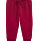 Calça jogger com remendo no joelho para bebê First Impressions, vermelha, tamanho 3-6 meses