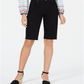 Bermuda feminina estilo &amp; co, preta, tamanho 4
