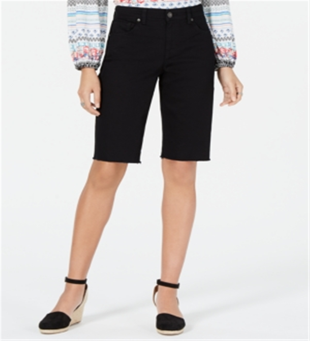 Bermuda feminina estilo &amp; co, preta, tamanho 4