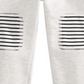 Calça jogger com remendo no joelho para bebê First Impressions, branca, tamanho 24 MOS