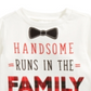 Camiseta de algodão com estampa bonita para meninos First Impressions, branca, tamanho 3-6 meses