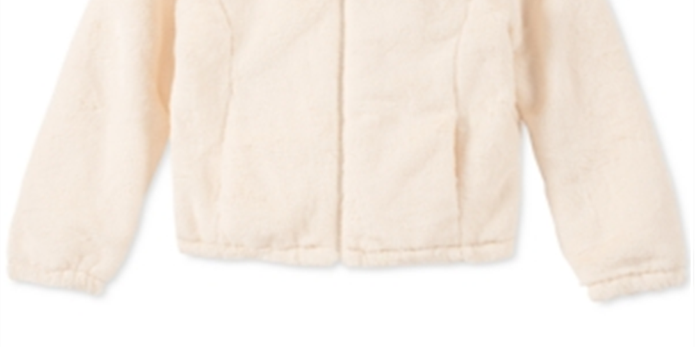 Jaqueta de pele sintética Tommy Hilfiger para meninas, tamanho 3T, marrom