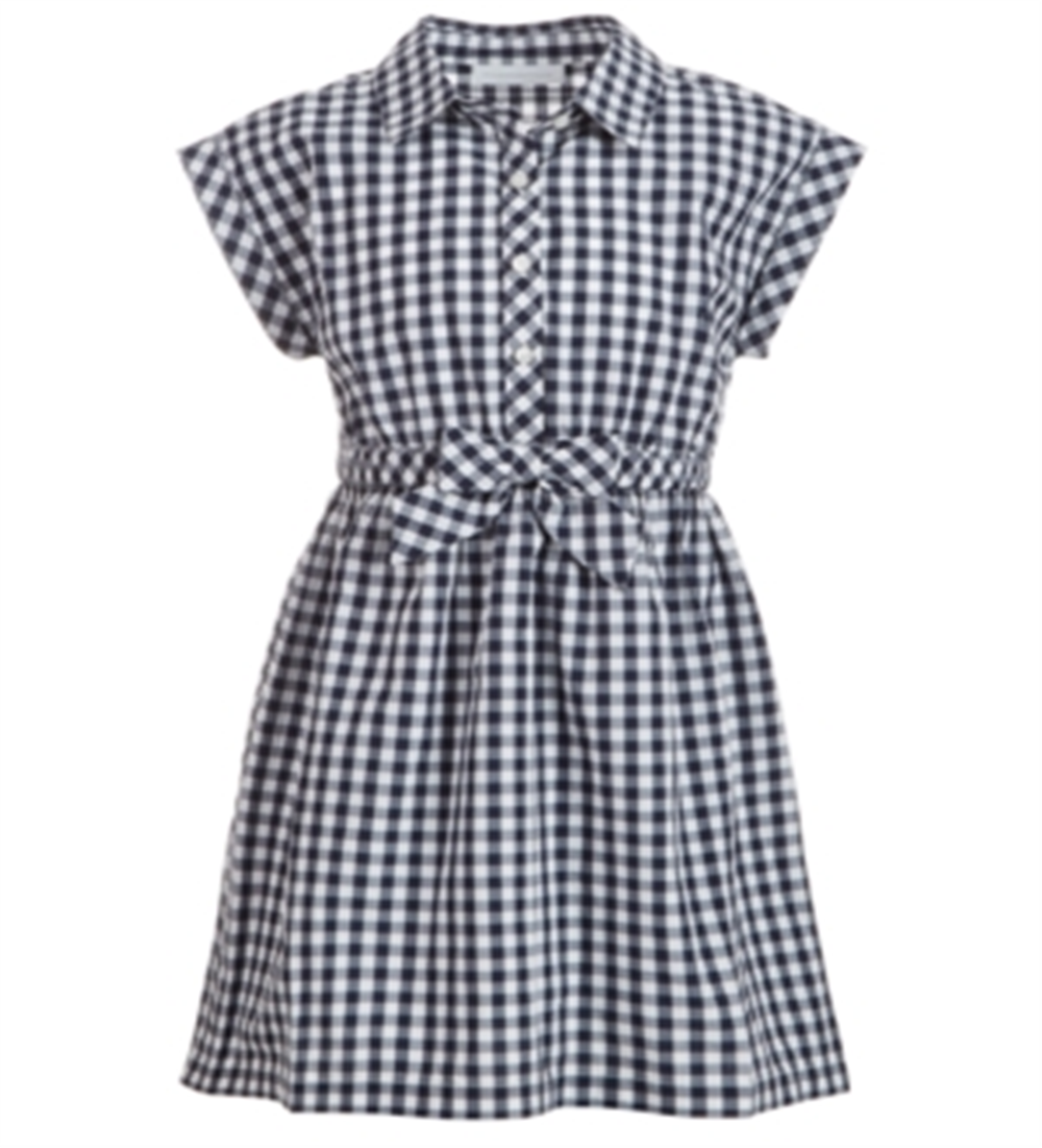 Vestido xadrez branco tamanho 5 da Charter Club para meninas, mamãe e eu