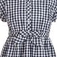 Vestido xadrez branco tamanho 5 da Charter Club para meninas, mamãe e eu