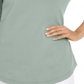 Camiseta feminina Karen Scott de algodão com cadarço Aqua Chill tamanho P
