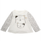 Camiseta infantil First Impressions Cotton Bears para meninas, branca, tamanho 2T