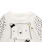 Camiseta infantil First Impressions Cotton Bears para meninas, branca, tamanho 2T