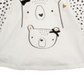 Camiseta infantil First Impressions Cotton Bears para meninas, branca, tamanho 2T