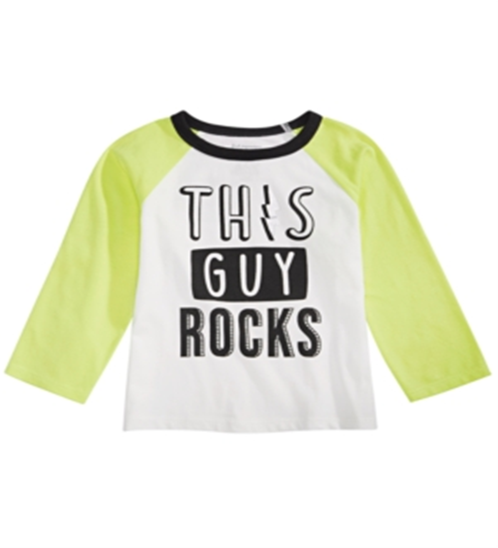 Camiseta infantil de algodão com estampa de rock First Impressions para meninos, tamanho 2T