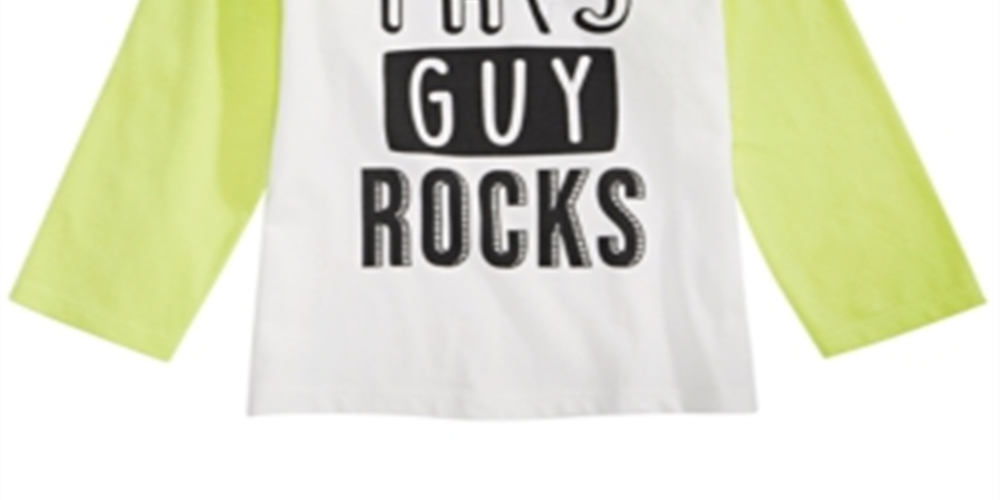 Camiseta infantil de algodão com estampa de rock First Impressions para meninos, tamanho 2T
