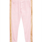 Leggings listradas com glitter para meninas Epic Threads, marrom, tamanho 5