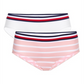Tommy Hilfiger Conjunto Hipster Listrado Sem Costura para Meninas Rosa Tamanho 12-14