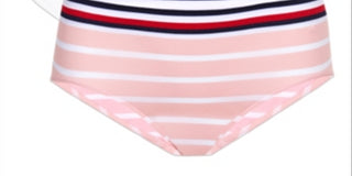 Tommy Hilfiger Conjunto Hipster Listrado Sem Costura para Meninas Rosa Tamanho 12-14