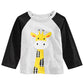 Camiseta infantil estampada com girafa First Impressions para meninos, cinza, tamanho 6 a 9 meses