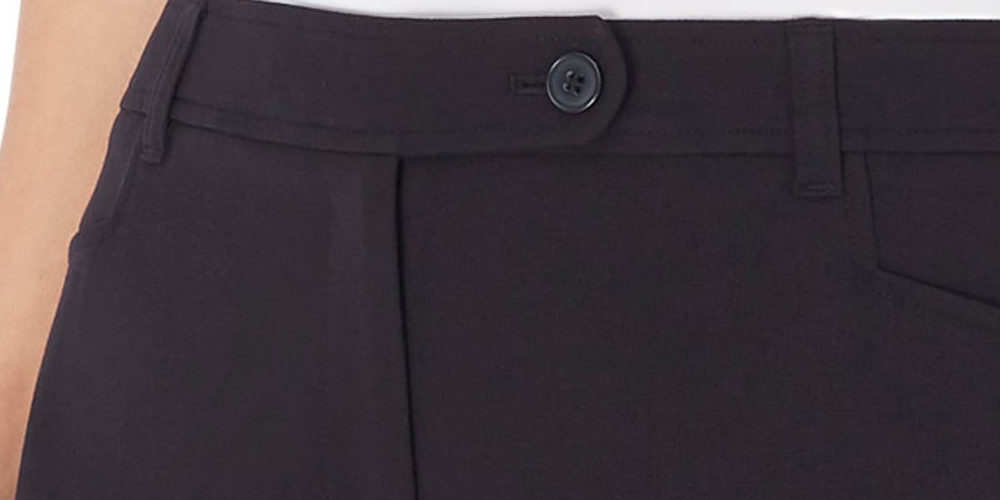 Calça feminina Jones New York Woven preta tamanho 14