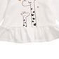 Blusa Peplum Girafa de Algodão para Bebê Menina First Impressions, Branca, Tamanho 3-6M