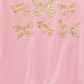 Camiseta infantil feminina Epic Threads com borboletas brilhantes, rosa, tamanho 2T