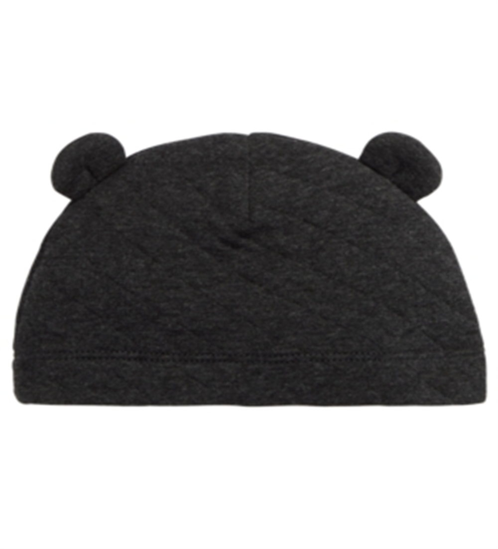 Chapéu acolchoado First Impressions para bebê menino, preto, tamanho 0-6 meses