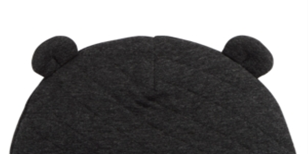 Chapéu acolchoado First Impressions para bebê menino, preto, tamanho 0-6 meses