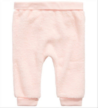 Calça jogger de pele sintética para bebês First Impressions, rosa, tamanho 3-6 meses