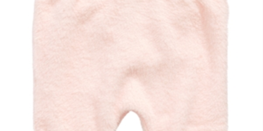 Calça jogger de pele sintética para bebês First Impressions, rosa, tamanho 3-6 meses