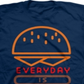 Camiseta Jem Toddler Boy's Everyday Is Burger Day Azul Tamanho 3