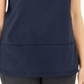 Blusa feminina Karen Scott de algodão com pesponto azul, tamanho médio