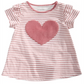 Camiseta listrada com corações para bebês First Impressions, rosa, tamanho 18 meses