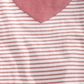 Camiseta listrada com corações para bebês First Impressions, rosa, tamanho 18 meses