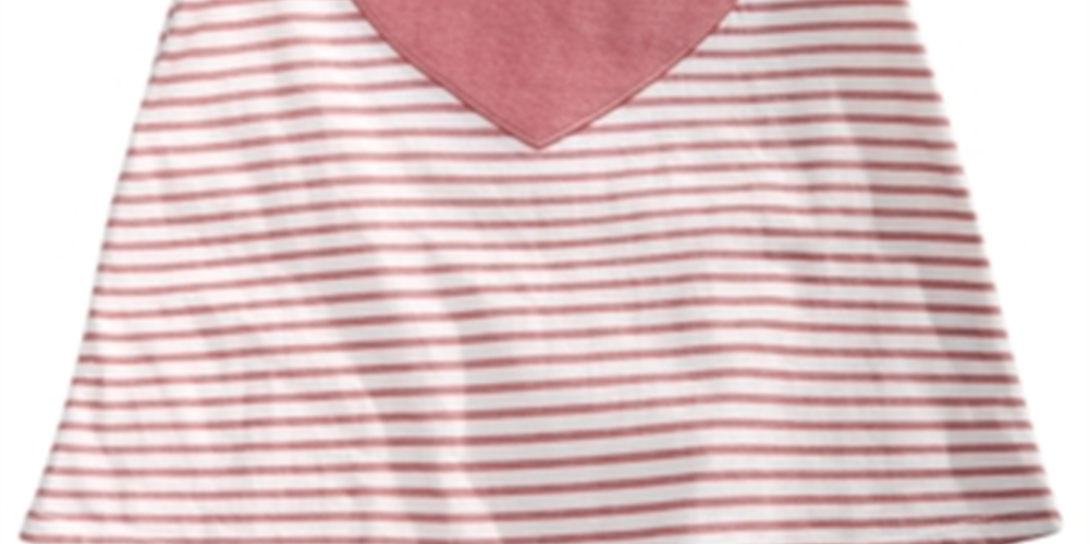Camiseta listrada com corações para bebês First Impressions, rosa, tamanho 18 meses
