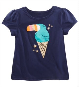 Camiseta estampada para meninas Epic Threads, azul, tamanho 6X