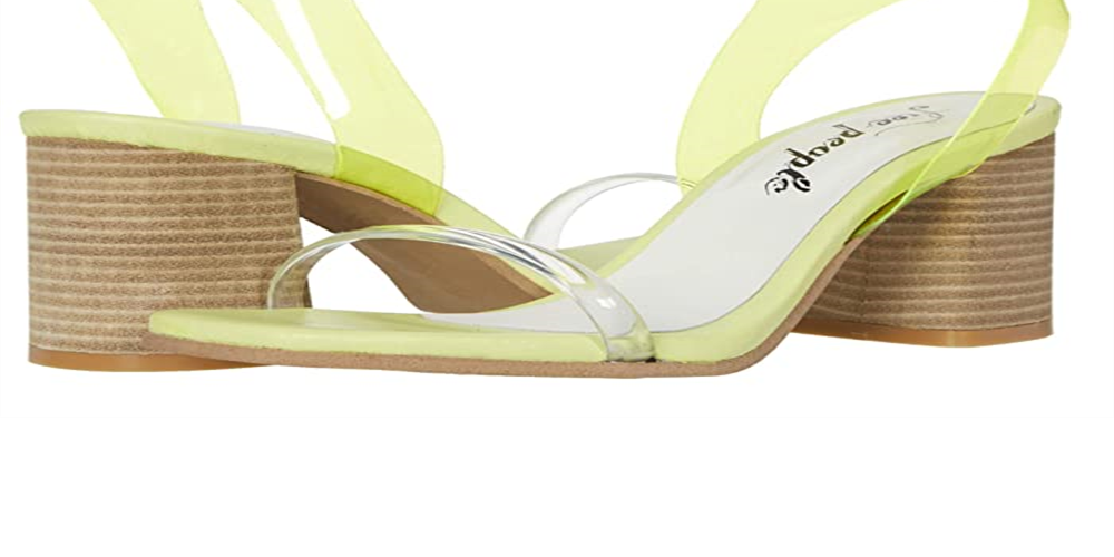 Salto Natal Feminino Free People Amarelo Tamanho 7M