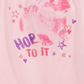 Camiseta infantil Epic Threads Hop to It para meninas, rosa, tamanho 2T