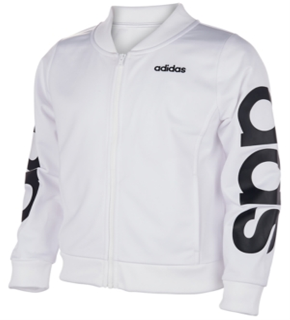 Jaqueta Bomber Adidas Big Girl's Adi Branca Tamanho X-Grande
