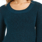 Suéter feminino estilo &amp; co com pontos mistos, verde, tamanho pequeno GG