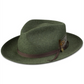Boné Fedora Stetson Layden Felt Masculino Verde Tamanho P