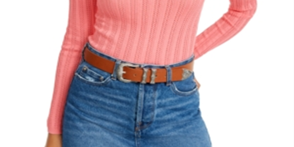 Suéter Pointelle Junior da Hooked Up By IOT Rosa Tamanho Pequeno